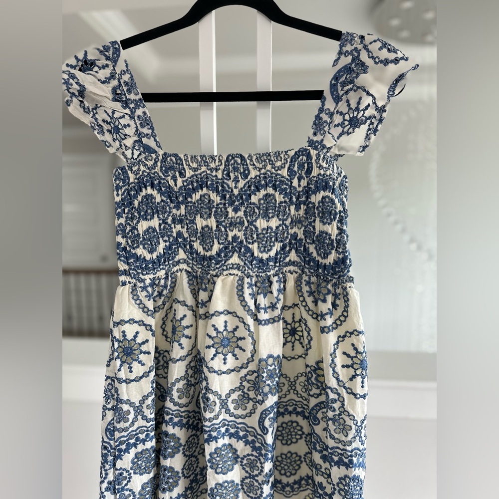 Commense Eyelet Embroidered Midi Dress - Picture 8 of 12